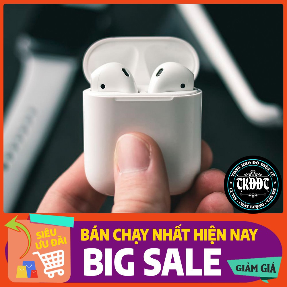 Airpods 2 1.1 (Đổi Tên & Định Vị) Chống ồn, Cảm biến [Phiên Bản Cao Cấp Như Auth]