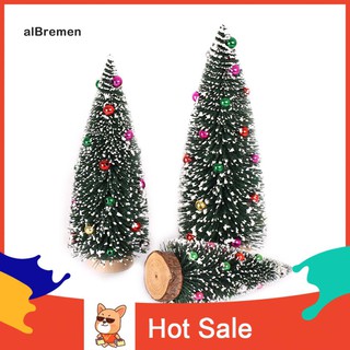 Cây thông noel mini cao 15/20/25/30cm đế hình tròn trang trí bàn làm việc