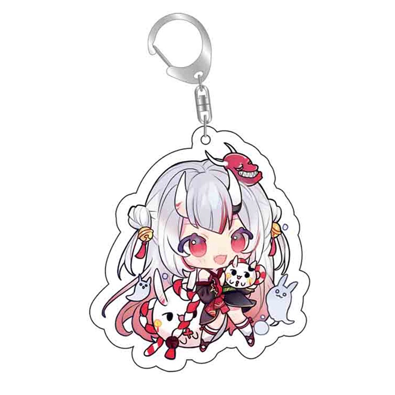 Móc Khóa Mô Hình Nhân Vật Hoạt Hình Hololive Vtuber Inugami Korone Shirakami Usada Pekora Minato Aqua Dễ Thương