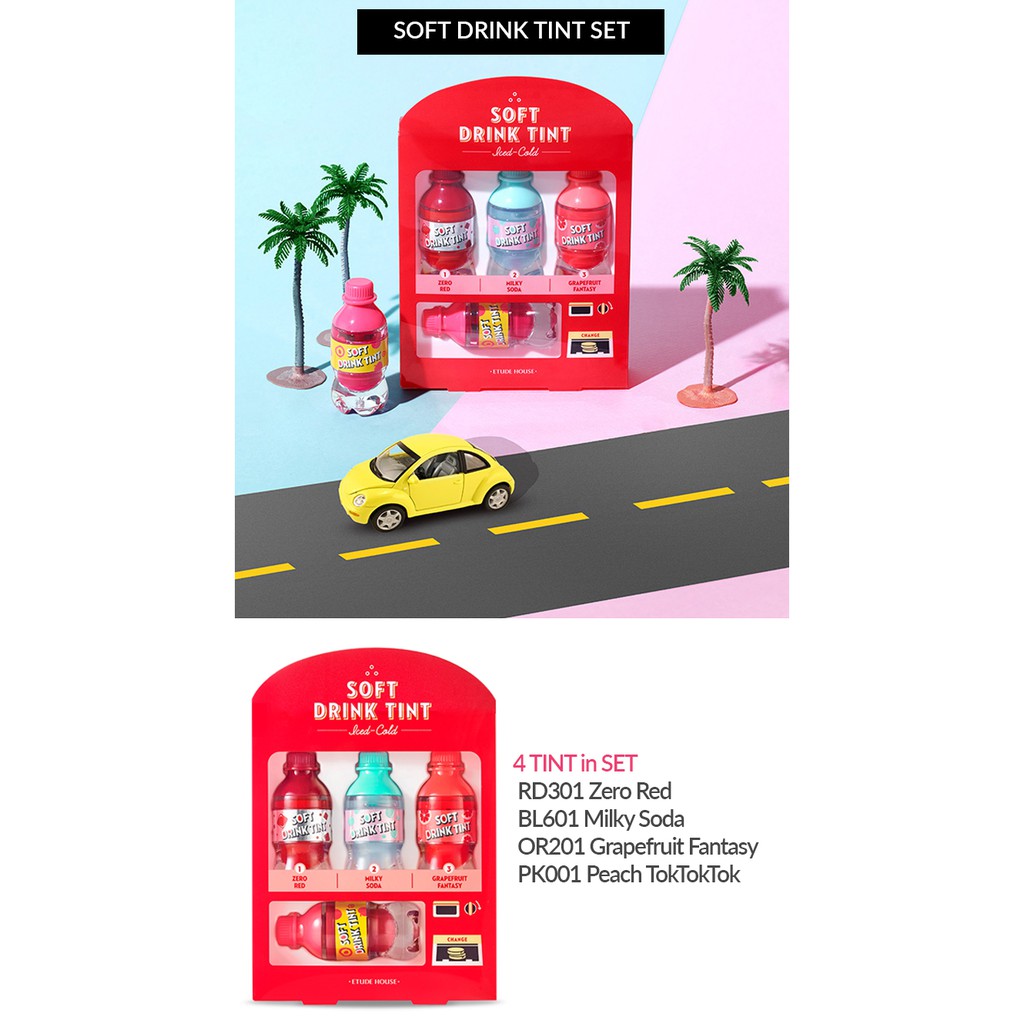 Set + Lẻ Son Nước Ngọt SOFT DRINK TINT SET | BigBuy360 - bigbuy360.vn