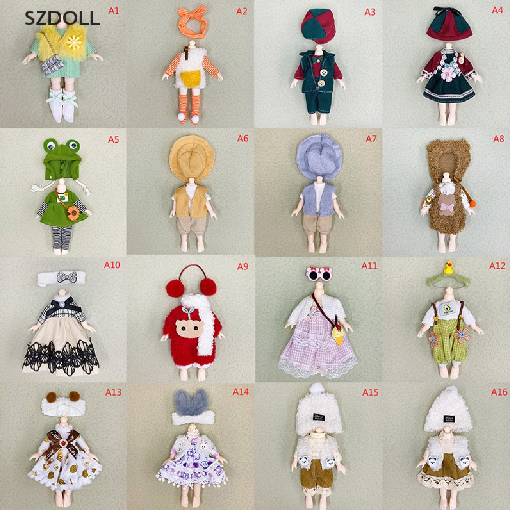 Bộ Đồng Phục Thời Trang Dành Cho Búp Bê 16-17cm Ob11 1 / 8 Bjd
