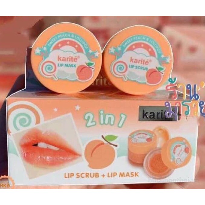 Set tẩy tế bào chết + mặt nạ ngủ cho môi Karite | BigBuy360 - bigbuy360.vn