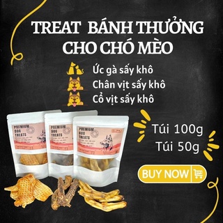  Treat Bánh Thưởng Cho Chó Mèo Chân Vịt Sấy Khô Homemade 100G 