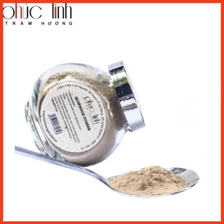 Bột Trầm Hương/Bột Trầm_Loại I Hủ Thủy Tinh Nhãn Vàng Nhạt_60gr_Trầm hương Phúc Linh, CAM KẾT KHÔNG HƯƠNG LIỆU, HÓA CHẤT