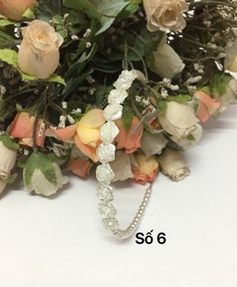 32/- Cài tóc ngọc trai hoa handmade
