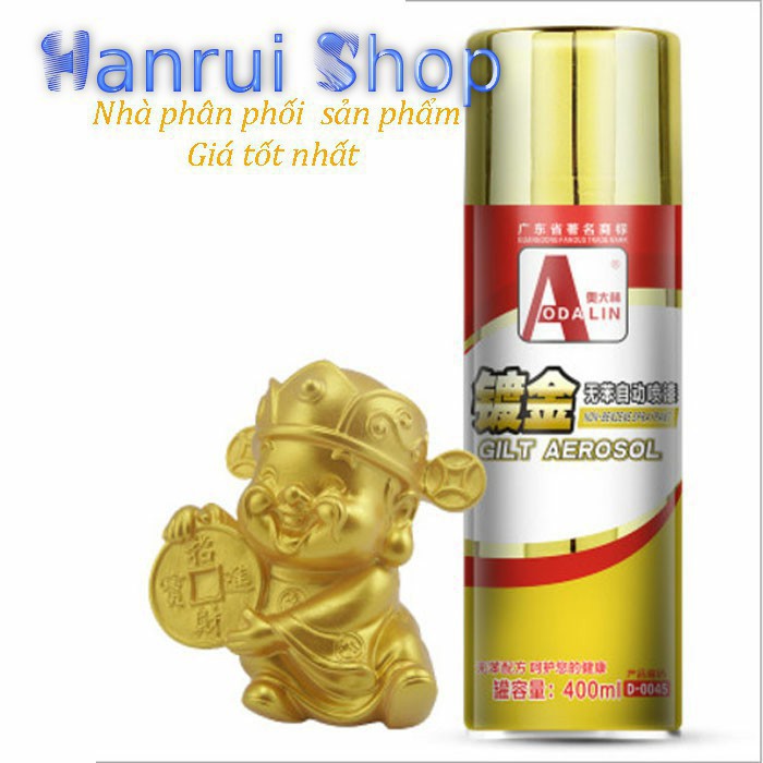 Sơn xịt hiệu ứng vàng 18K Gold Paint chống nước