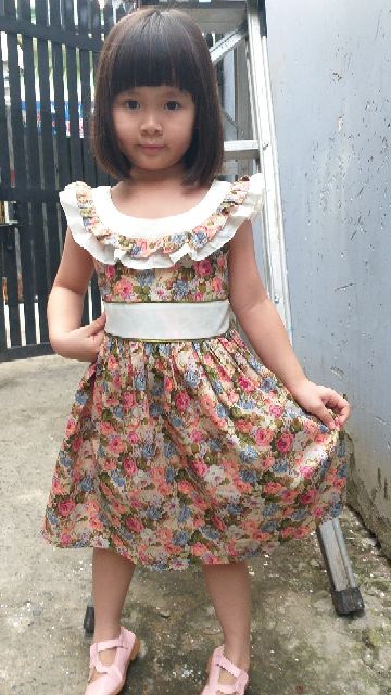 Đầm phối siêu xinh sise :2 cho bé từ 12kg đến 15kg