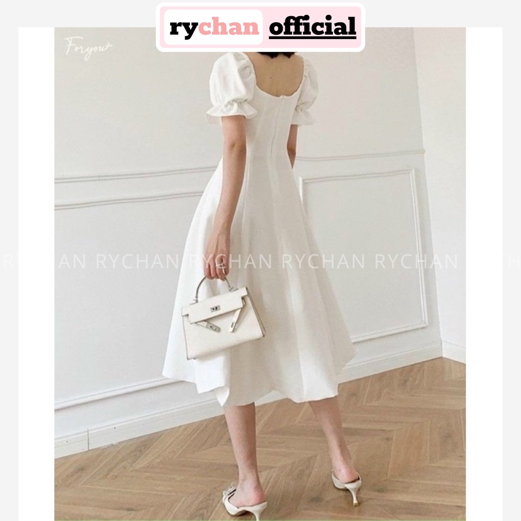 Đầm Nữ Dự Tiệc Cưới Thun Vai Nút Bọc Form Dài Thanh Lịch Màu Trắng Đỏ [ẢNH THẬT CUỐI] - DX9908