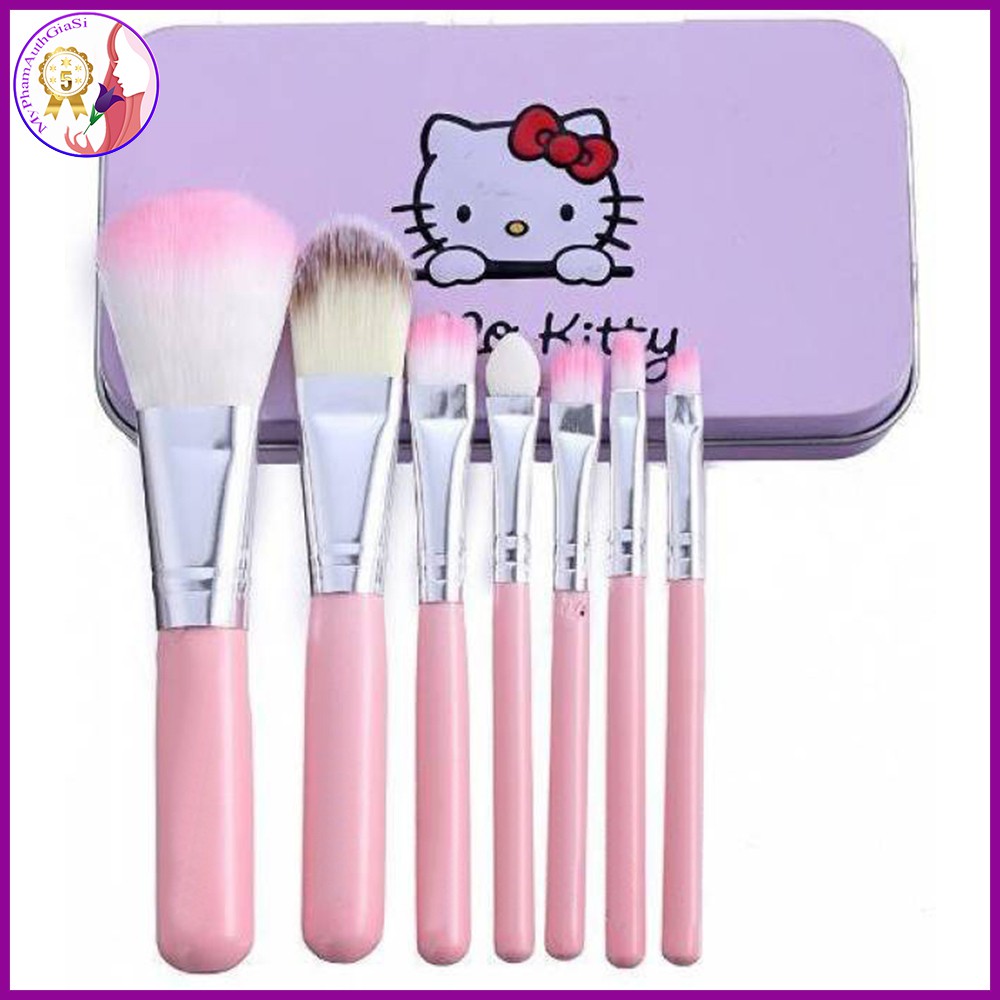 Bộ cọ trang điểm cá nhân hello kitty 7 cây