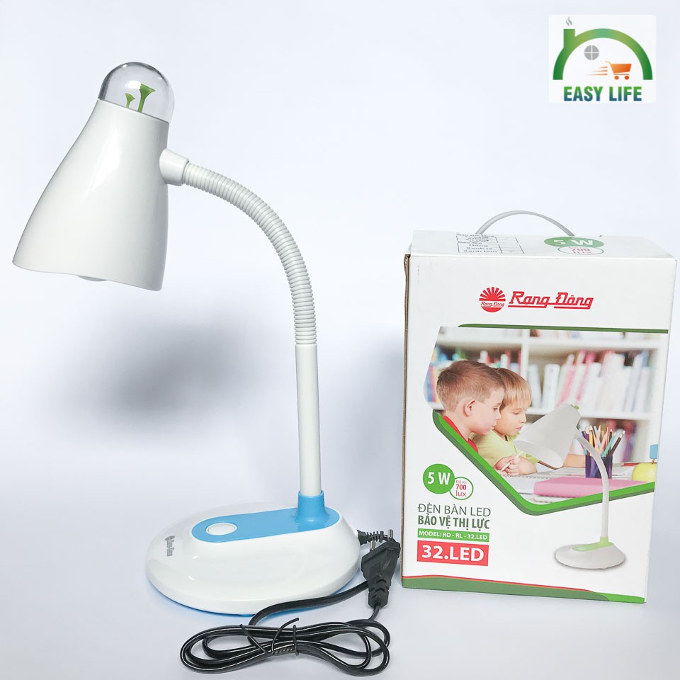 Đèn Bàn Làm Việc LED Rạng Đông Màu Trắng Sang Trọng RD-RL-32.LED