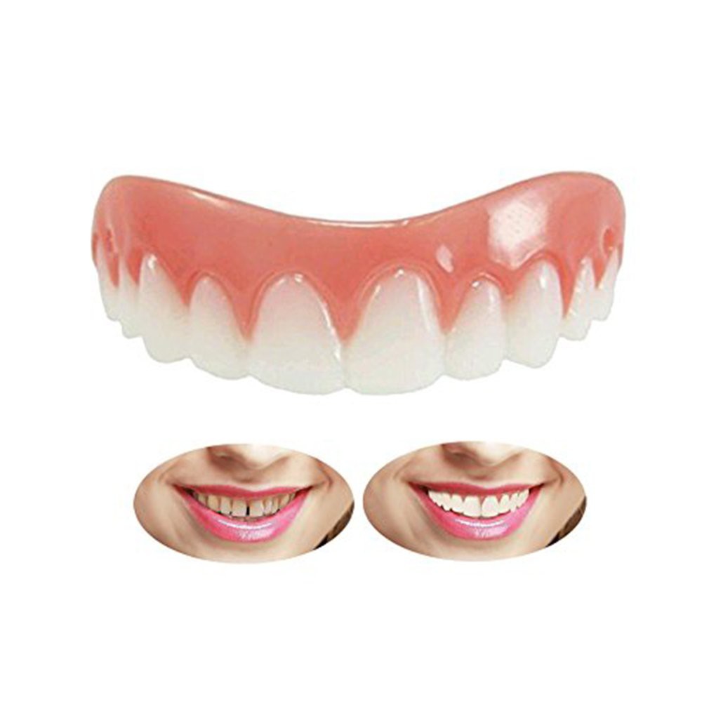Răng giả dán hàm trên làm trắng vừa vặn thoải mái tạo nụ cười hoàn hảo nhanh chóng