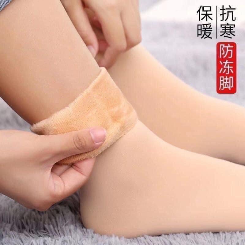 BÁN SỈ COMBO 4 ĐÔI TẤT LÓT LÔNG CỰC DÀY CHO NỮ