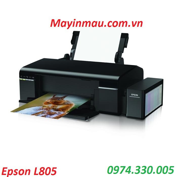 Máy in phun màu Epson L805 lắp mực chính hãng_6 màu mực