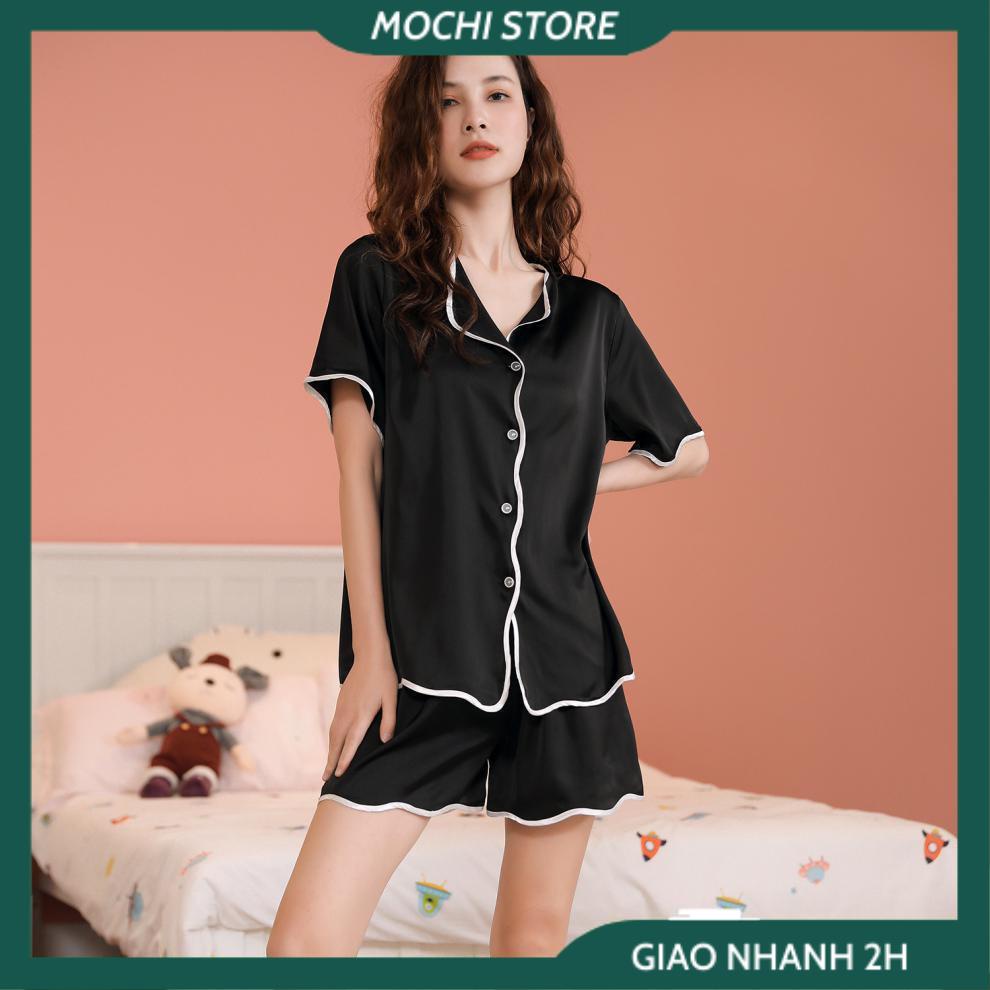 Váy Ngủ, Đồ Bộ Pijama Nữ Chất Lụa Satin Màu Trơn Form Dáng Rộng Đồ Lụa Mặc Nhà Cho Bạn Nữ. | BigBuy360 - bigbuy360.vn