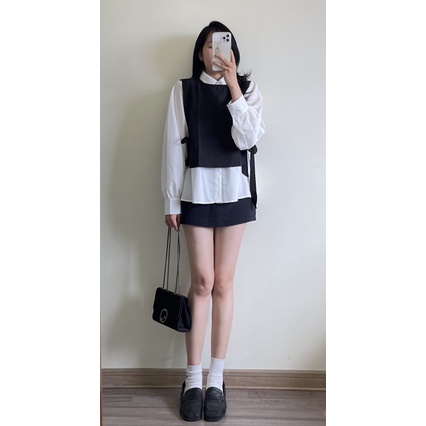 Set áo sơ mi kèm gile