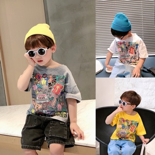 Áo phông hoạ tiết bé trai