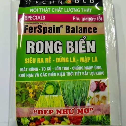 Phân bón Rong biển dưỡng hoa cây kiểng, to củ lớn trái, ra rễ, mập xanh lá - Đẹp như mơ