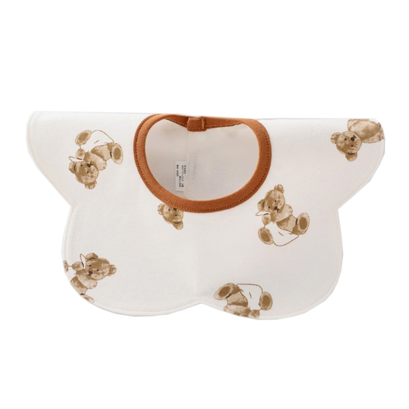 Bông Hoa Mary Xoay 360 Độ ​​° Yếm Ăn Cotton Hai Lớp Mềm Mại In Họa Tiết Hoạt Hình Xinh Xắn Dành Cho Các Bé