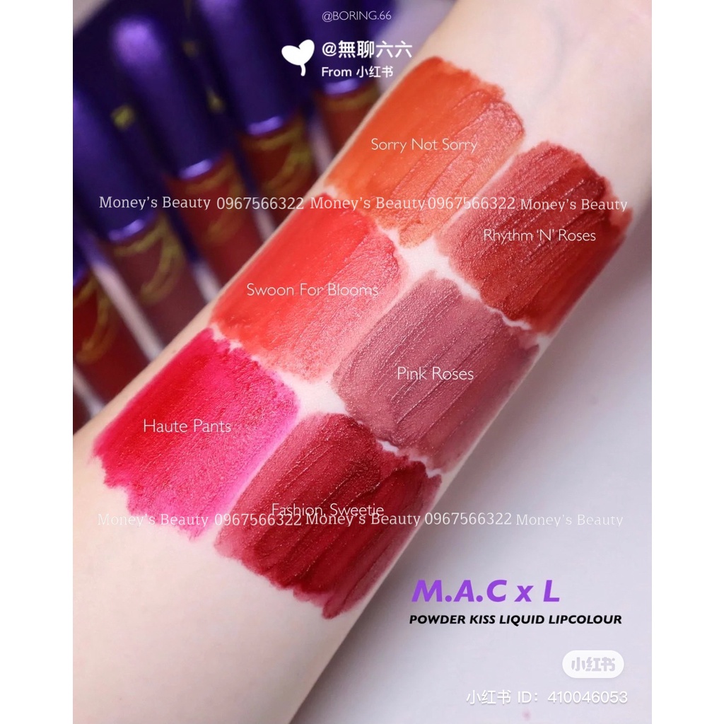 Son Kem 👉MẪU MỚI👈 MAC x Lisa Edition Powder Kiss Liquid Lipcolour