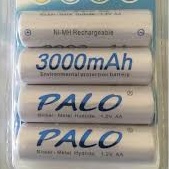 Pin sạc AAA1.2v 1100mAh _Pin sạc PALO AA1100mAh NiMh 1.2v chính hãng _Vỉ 4 viên_CÒN HÀNG