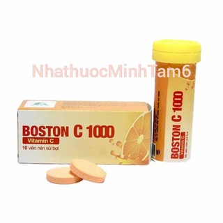 Boston C 1000 - Viên sủi bổ sung vitamin C (10 viên/Tube)