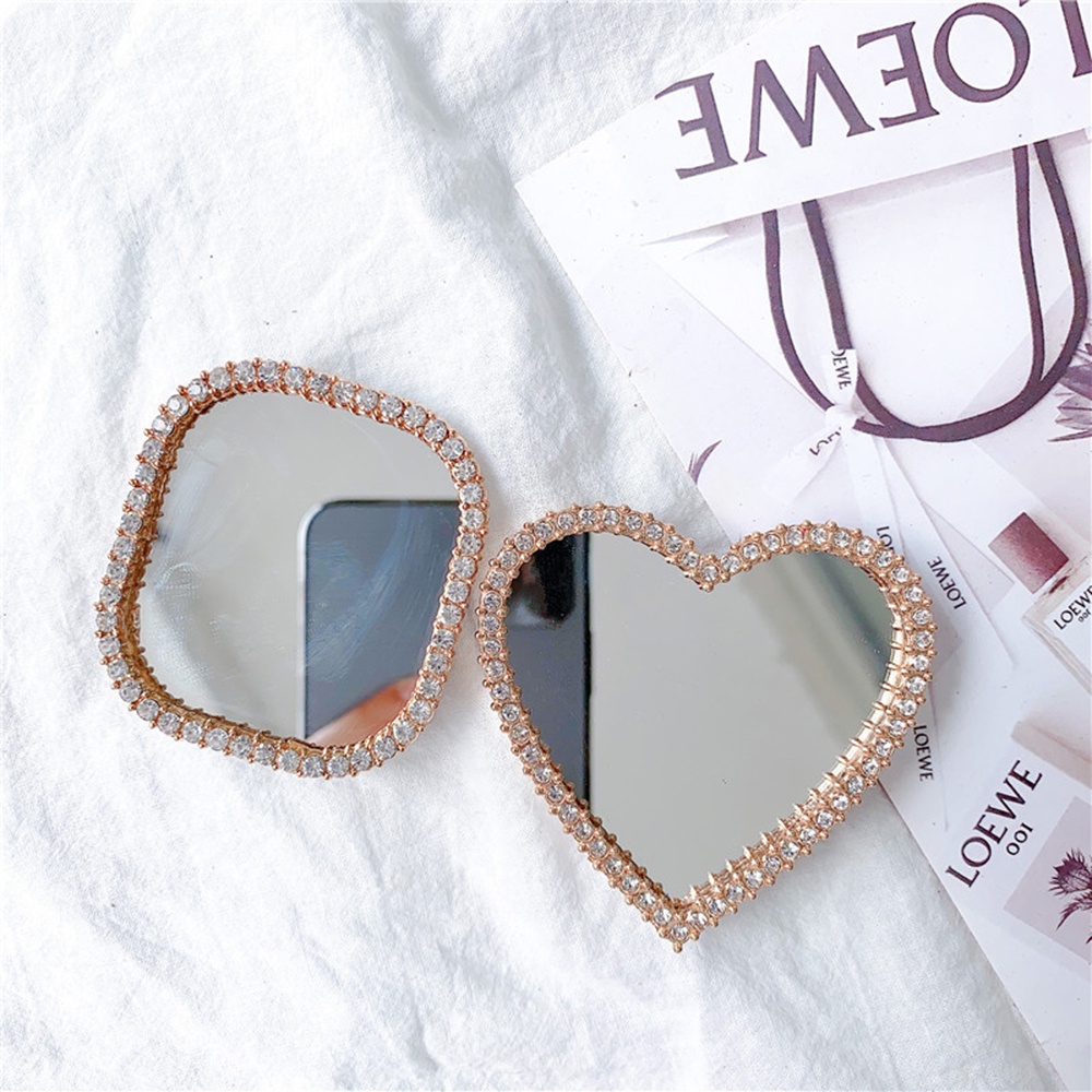 Giá Đỡ Điện Thoại Hình Học Có Thể Gập Lại Kèm Gương Trang Điểm Tiện Dụng