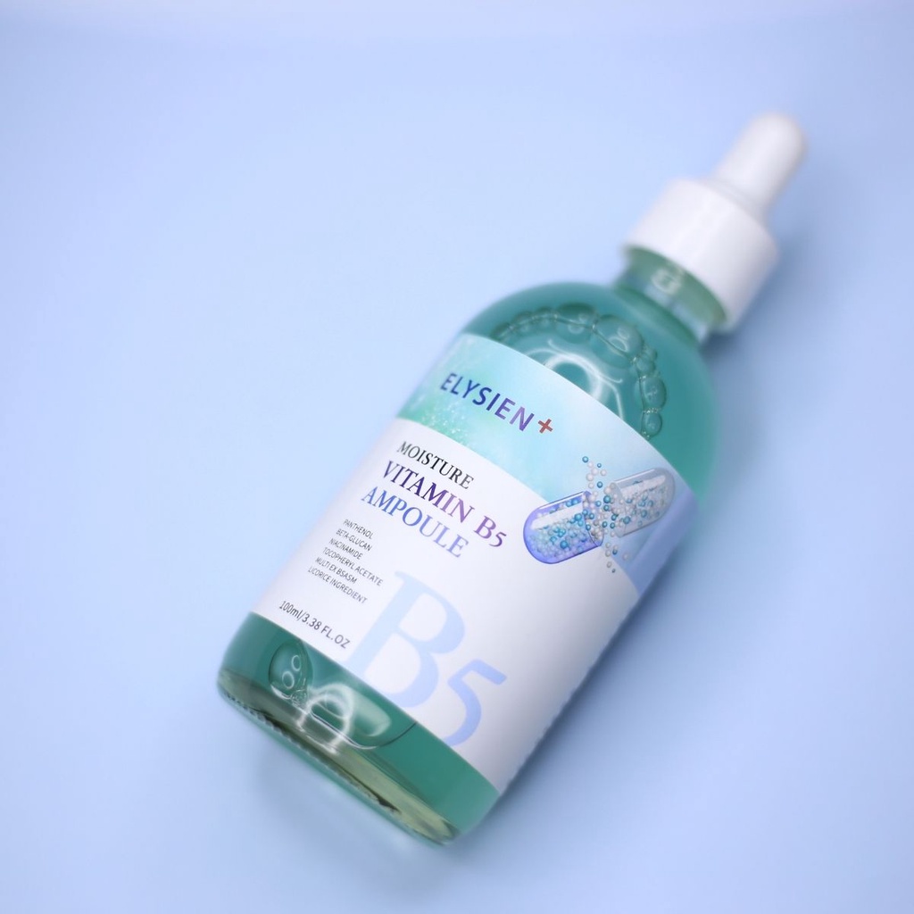 Tinh chất serum dưỡng Moisture Vitamin B5 Ampoule ELYSIEN chính hãng chăm sóc da nhạy cảm phục hồi thương tổn 100ml - B2