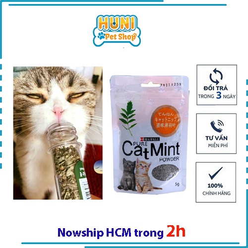 Gói cỏ mèo (Catnip) gói 5g cát níp tạo sự hứng thú thư giãn cho mèo - Huni petshop