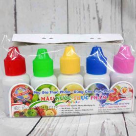 Set 5 màu nước thực phẩm làm bánh kẹo trà sữa Food Coloring for baking