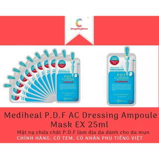 [MEDIHEAL VN] Mediheal P.D.F AC Dressing Ampoule Mask EX 25ml - Mặt nạ chứa chất P.D.F làm dịu da dành cho da mụn