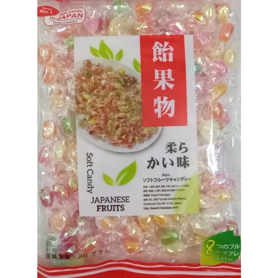 KẸO MỀM KIM CƯƠNG NHÂN TRÁI CÂY 8 VỊ NHẬT BẢN GÓI 200G 300G