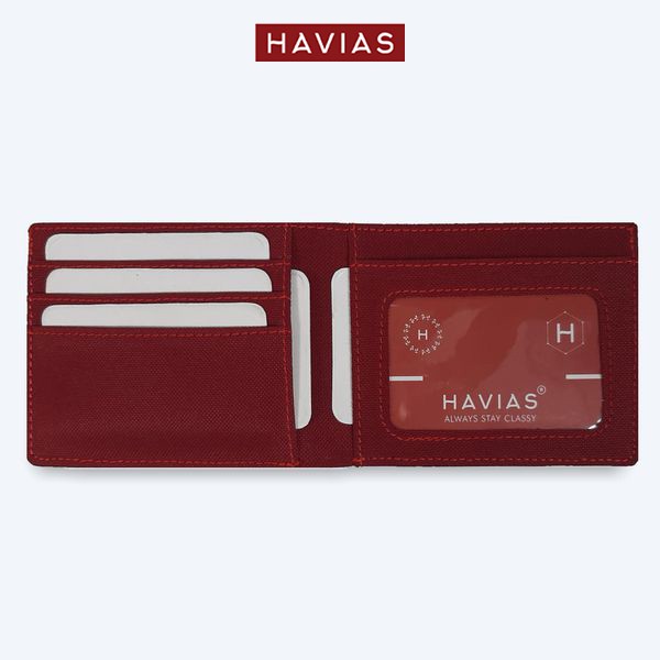 Ví Vải Modern Fabric Wallet HAVIAS - Đỏ