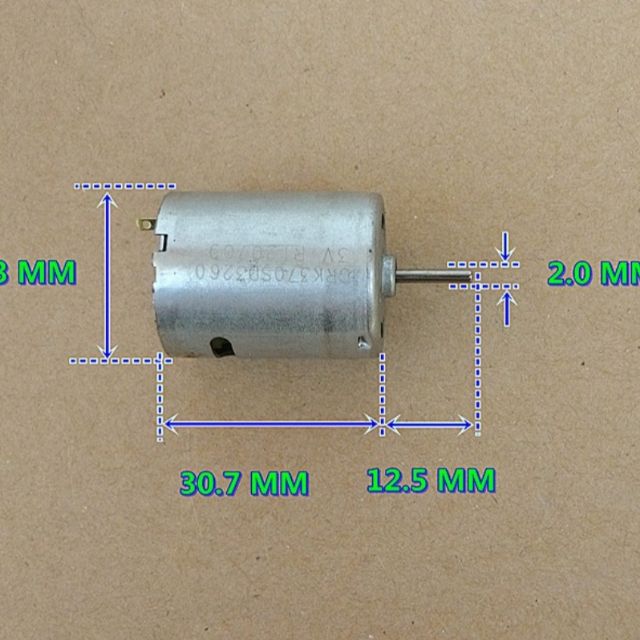 Động cơ motor mô tơ mini 370 tốc độ cao mô men xoắn lớn - 3V-12V