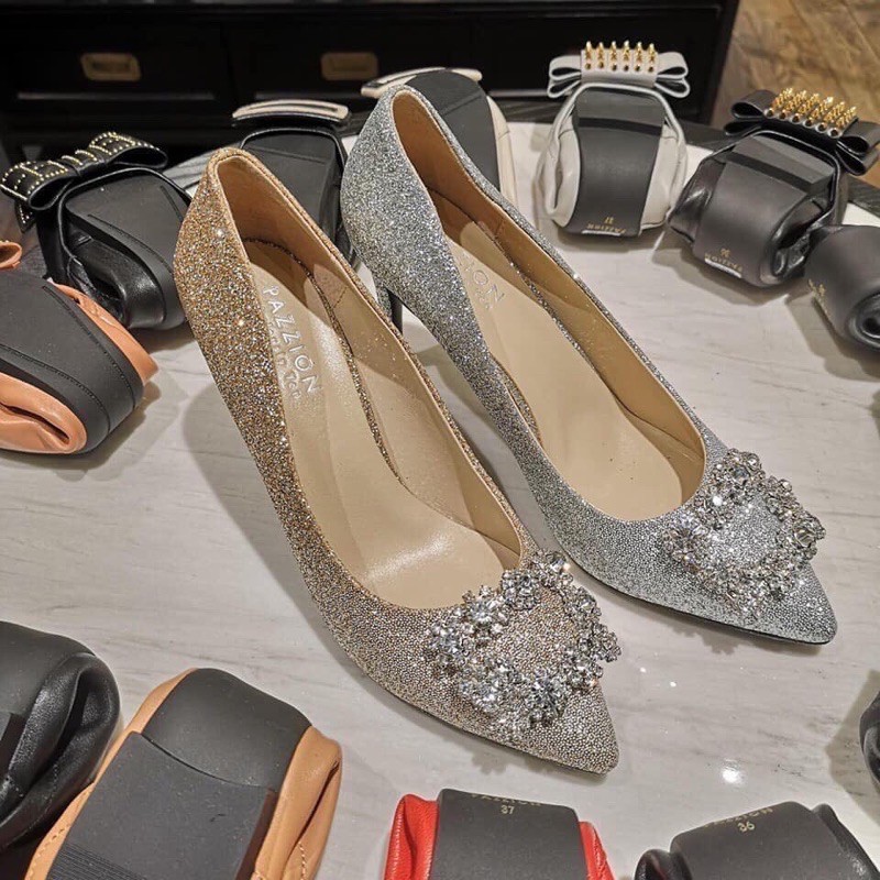 Giày pazzion màu bạc