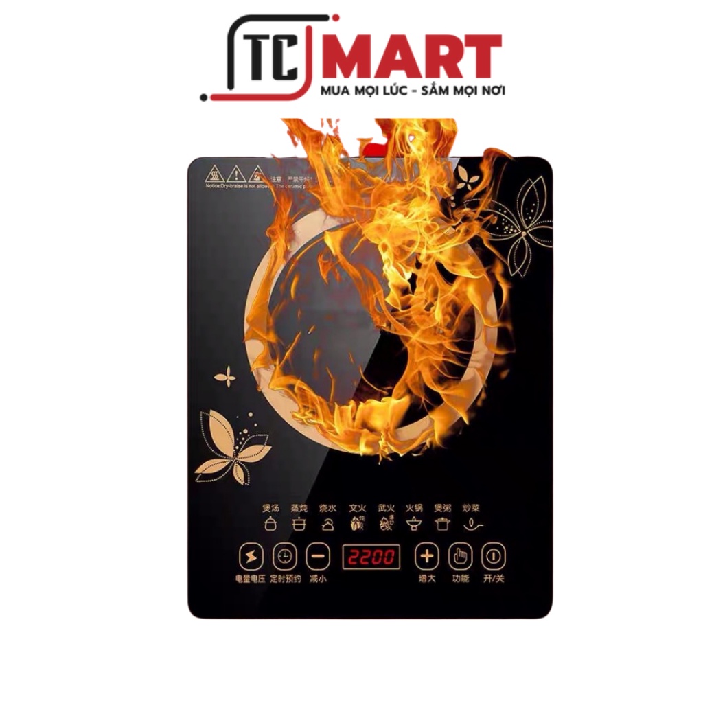 Bếp Điện Từ Media MD-BT1820 Tặng Kèm Nồi - Bếp Từ Đơn Phím Cơ NK- Media MD-BT1820 Công Suất 2000W- Bảo Hành 12 Tháng