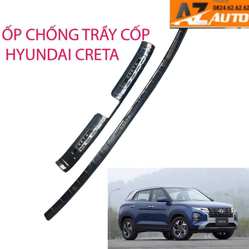 Ốp chống trầy cốp Hyundai Creta – MẪU TITAN (hàng cao cấp)
