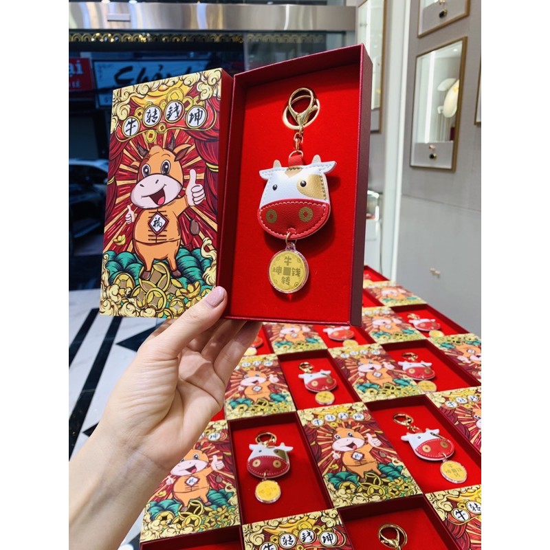 CHARM TRÂU VÀNG TÀI LỘC 9999