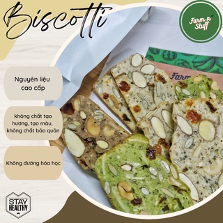 Bánh Biscotti nguyên cám ăn kiêng mix 3 vị-Bánh quy ăn kiêng-Biscotti mix 3 vị