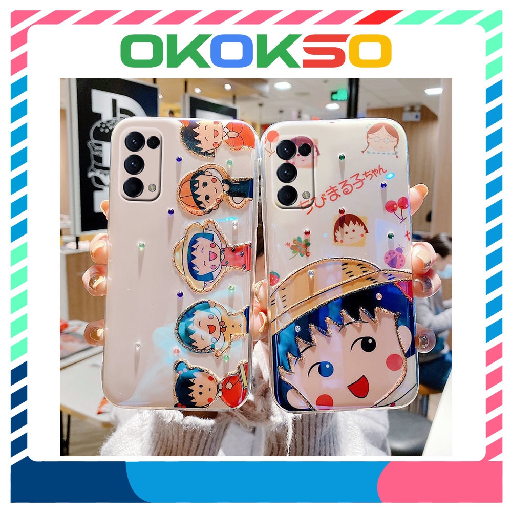 Ốp Điện Thoại Họa Tiết Maruko Blu-Ray Chống Rơi Cho Oppo Reno6 Reno6 Pro Reno5 5g Reno5 Pro R17