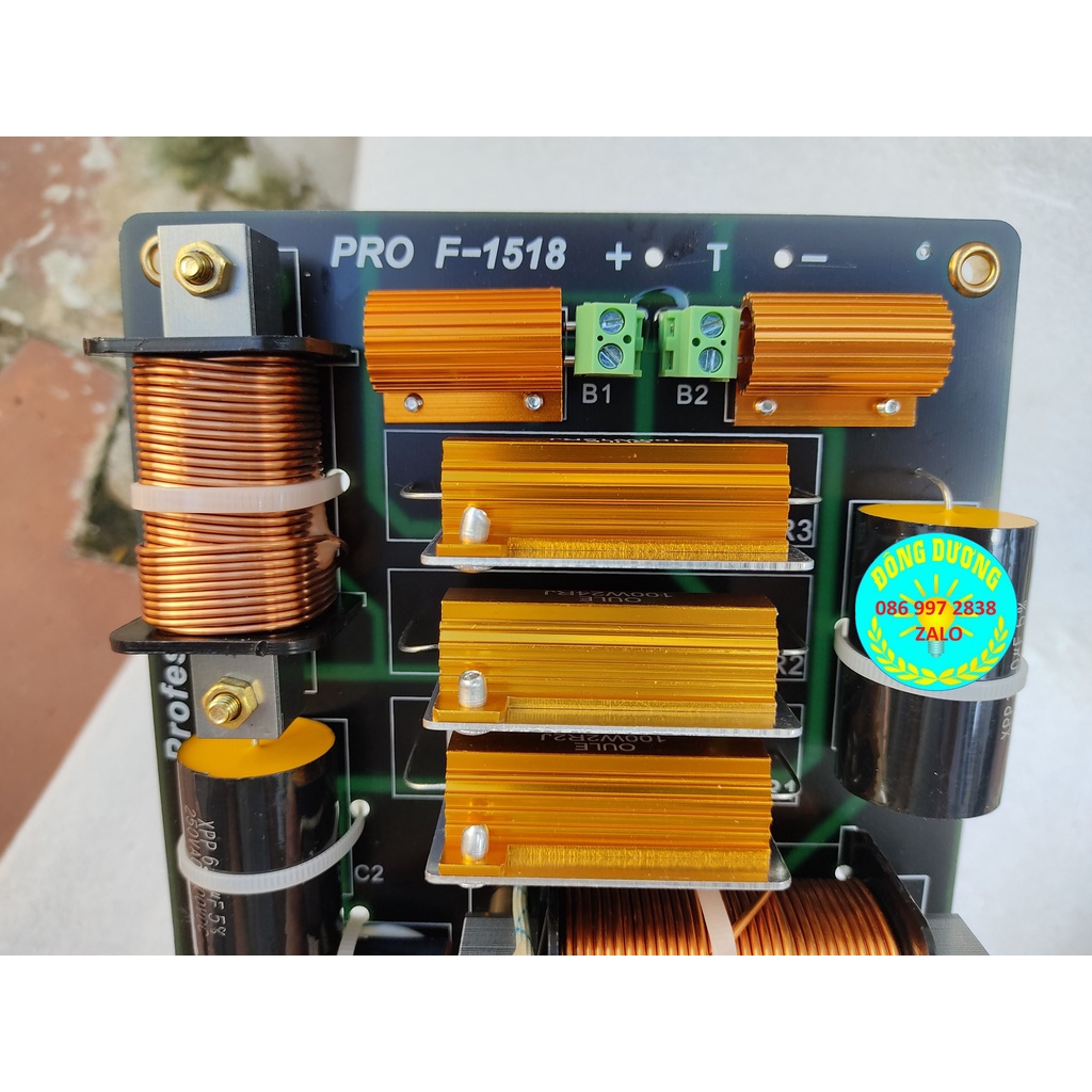 MẠCH PHÂN TẦN SÂN KHẤU CÔNG SUẤT LỚN F1518- 1BASSS 1 TREBLE- GIÁ 1 MẠCH