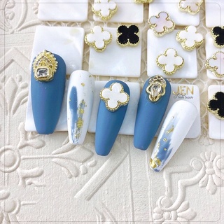 Charm nail Cỏ bốn lá trang trí móng