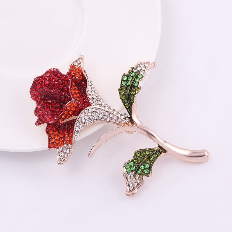 Trâm Cài Áo Hình Hoa Đính Đá Thời Trang Mới Cho Cô Dâu