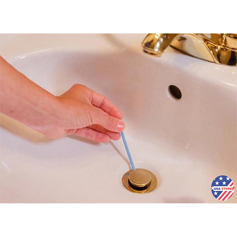 Vỉ 12 Que Thông Tắc Bồn Cầu - Bồn Rửa Chén - Bồn Rửa Mặt (1 Tháng Dùng 1 Que), Tiêu Rác, Cặn Bẩn