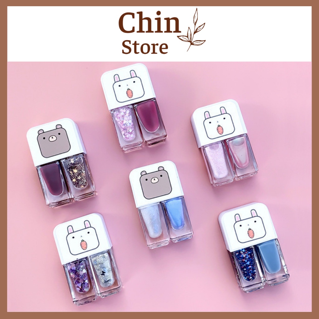 Set 2 chai sơn móng tay Maxfine an toàn loại 6ml