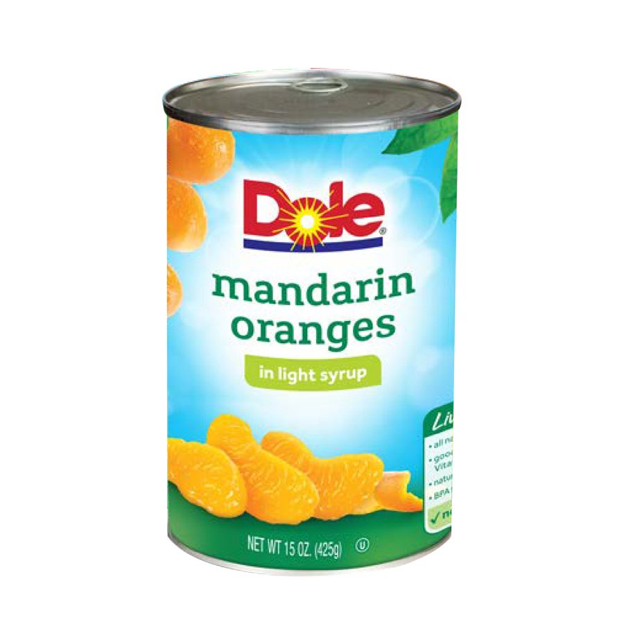 TRÁI CÂY Dole ngâm ĐÀO - NHÃN - CAM