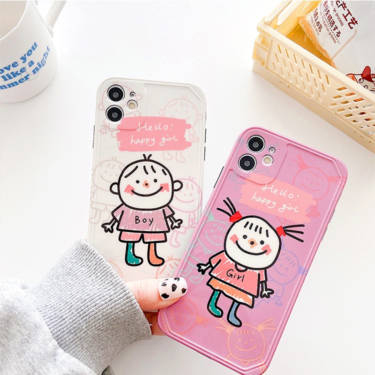 Ốp lưng iphone Little Couple IMD dày dặn viền nổi 5/5s/6/6plus/6s/6splus/7/7plus/8/8plus/x/xs/11/12/pro/max/plus/promax | BigBuy360 - bigbuy360.vn