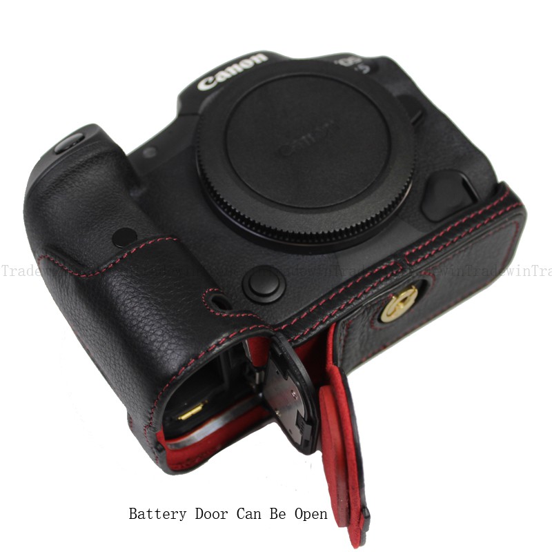 Bao da thật che nửa cho máy ảnh Eos R6 Eos R5