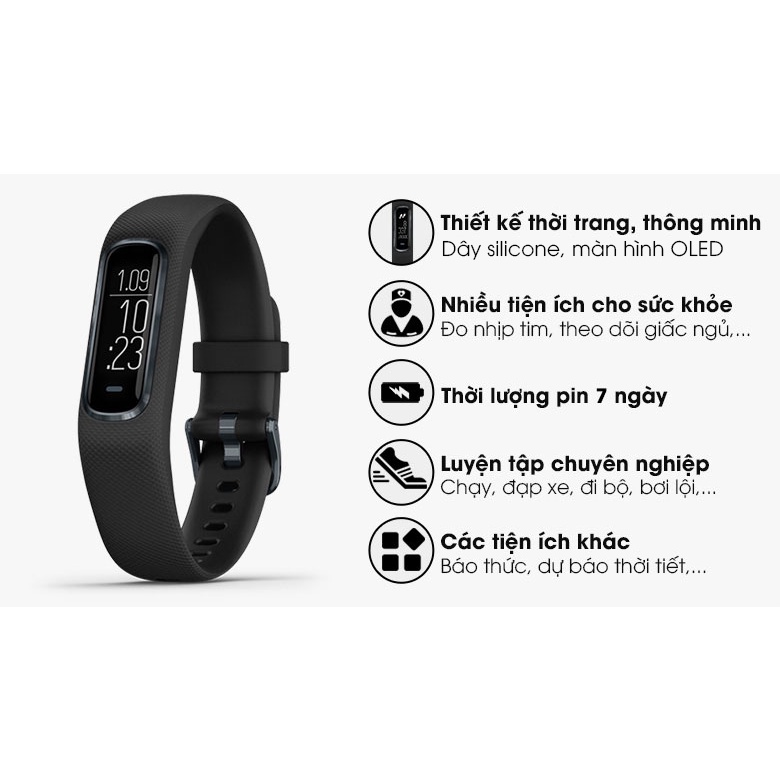 Vòng đeo thông minh Garmin Vivosmart 4