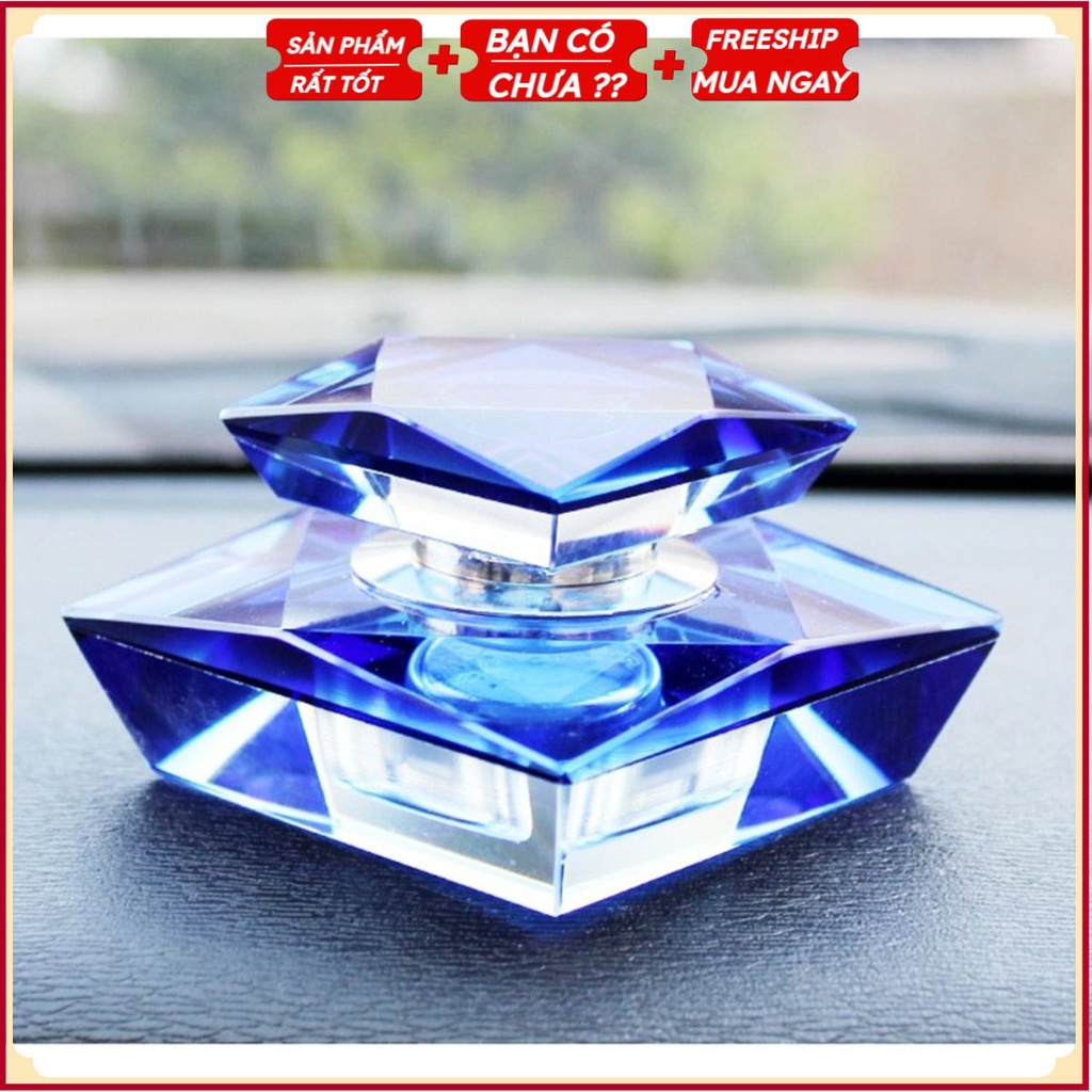 Lọ Nước Dáng Kim Cương Trang Trí Bàn Làm Việc Kiêm Bình Đựng Nước Hoa