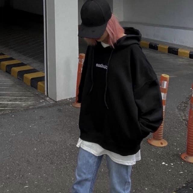 Áo Hoodies Nữ Nón Lớn Chui Đầu Thêu Logo Trước Sau Chất Nỉ Mềm Mát Form Rộng Mặc Thoải Mái [NEW UNISEX]